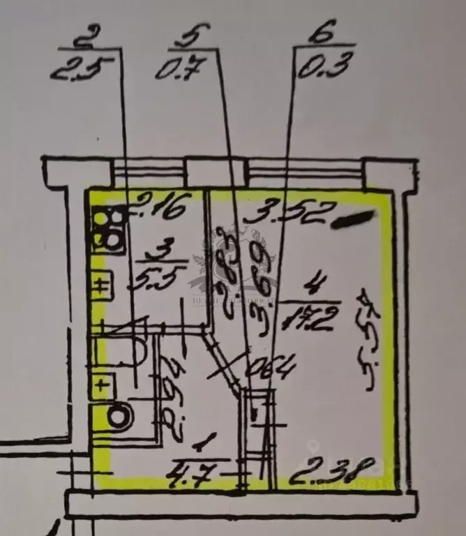 1-к кв. Санкт-Петербург ул. Танкиста Хрустицкого, 114 (30.9 м) - Фото 2