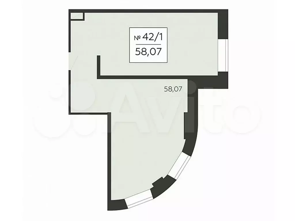 Продам помещение свободного назначения, 58.07 м - Фото 0