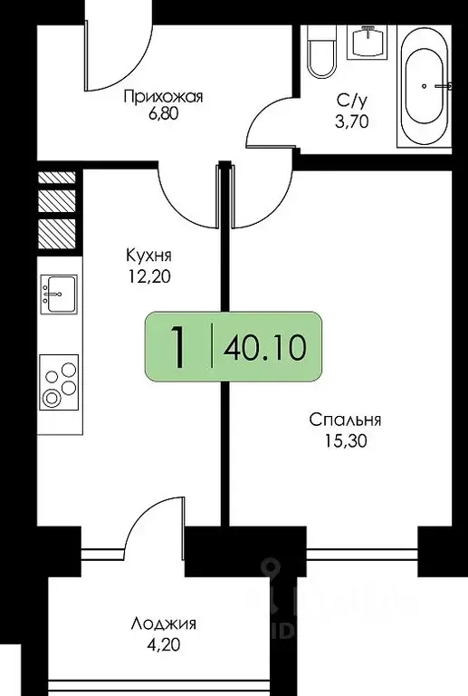 1-к кв. Смоленская область, Смоленск пос. Загорье, Загорье жилой ... - Фото 0