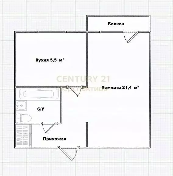 1-к кв. Москва ул. Юных Ленинцев, 119 (31.0 м) - Фото 2