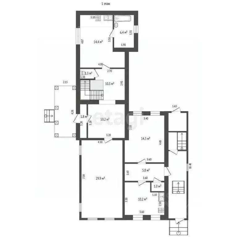 Дом в Нижегородская область, Выкса ул. Луначарского, 10 (184 м) - Фото 1