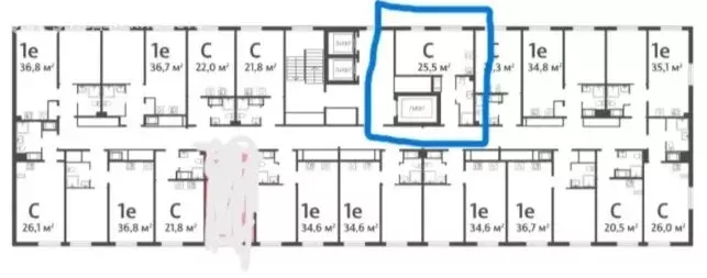 Квартира-студия: Санкт-Петербург, улица Морской Пехоты, 22к2 (25 м) - Фото 2