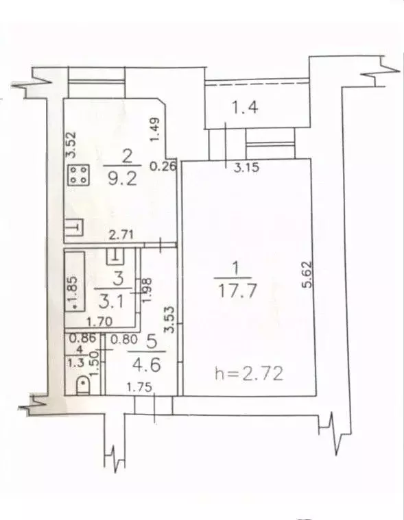 1-к кв. Кировская область, Киров ул. Ленина, 64 (39.1 м) - Фото 2