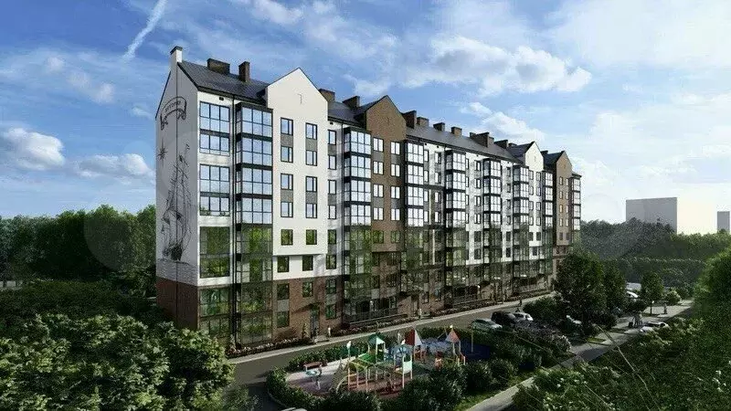 1-к. квартира, 37 м, 6/9 эт. - Фото 0