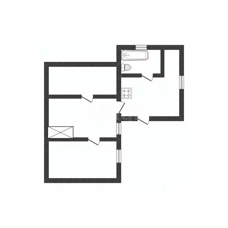 Дом в Белгородская область, Вейделевка рп ул. Березовая, 11 (55 м) - Фото 2