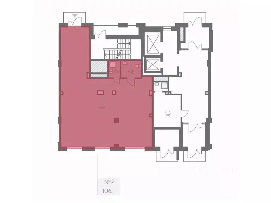 Офис в Санкт-Петербург Партизанская ул., 5 (106 м) - Фото 2