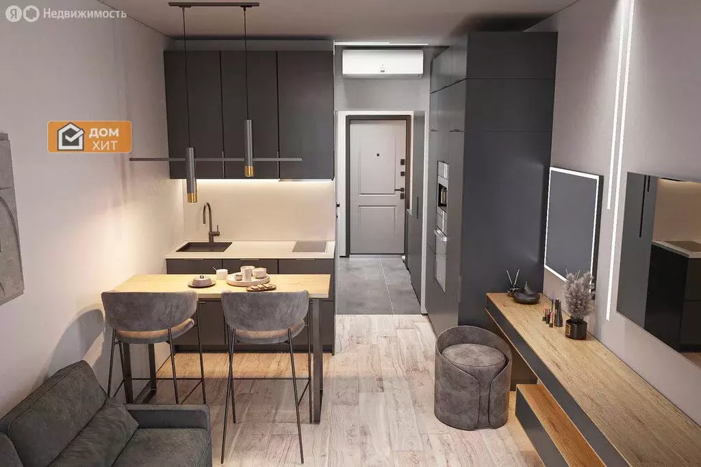 Квартира-студия: Николаевка, Севастопольская улица, 15 (28.5 м) - Фото 1