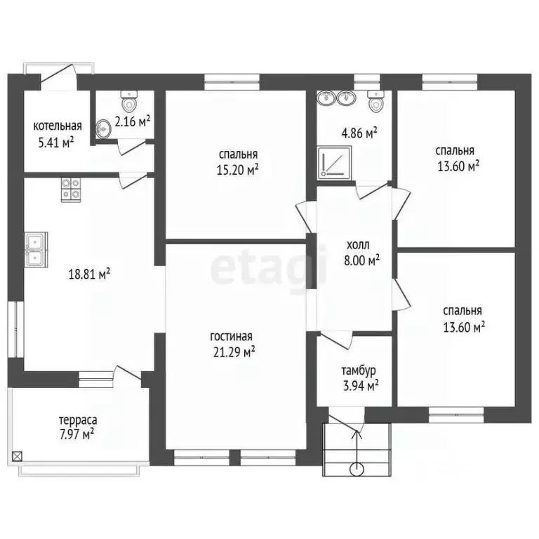 Дом в Тюменская область, Тюменский муниципальный округ, Онегин кп  ... - Фото 2