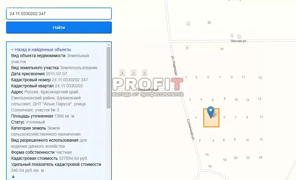 Участок в Шуваевский сельсовет, СТ Алые Паруса (13.66 м) - Фото 1