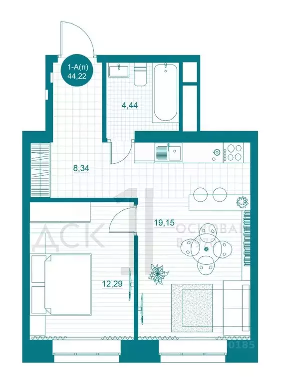 1-к кв. Ханты-Мансийский АО, Нефтеюганск 9А мкр, Прибрежный Парк жилой ... - Фото 1