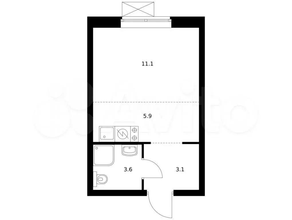 Квартира-студия, 23,7 м, 17/24 эт. - Фото 0