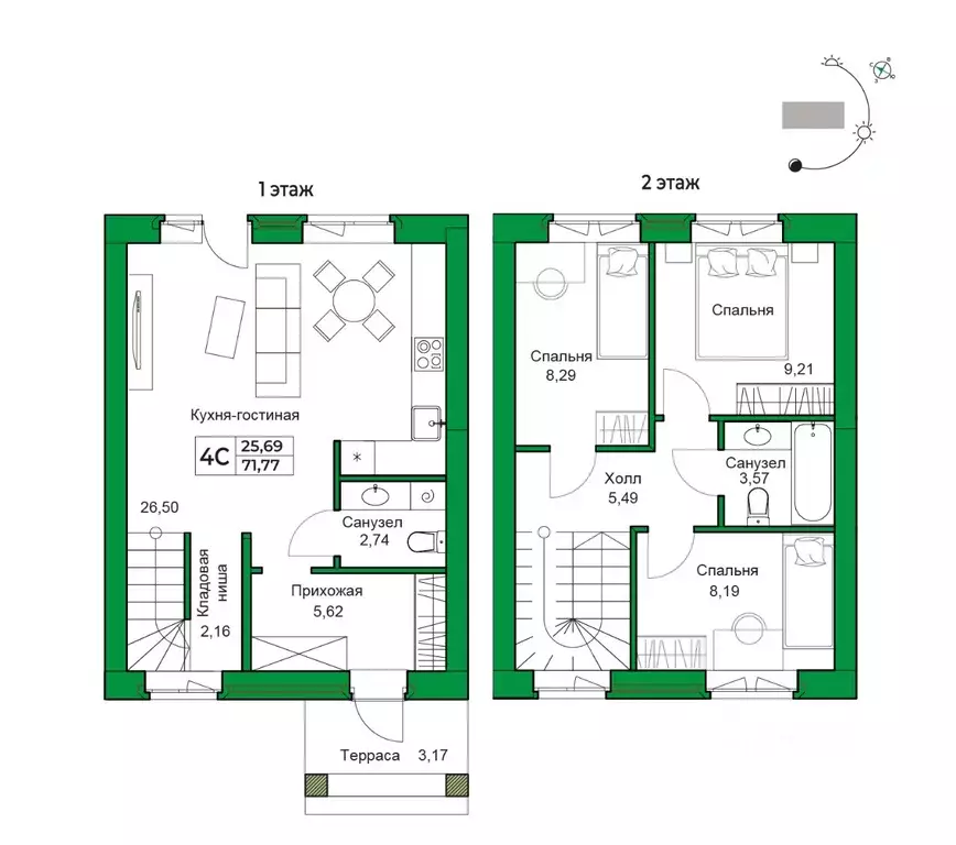 3-к кв. Башкортостан, Уфимский район, Зубовский сельсовет, с. Зубово  ... - Фото 1