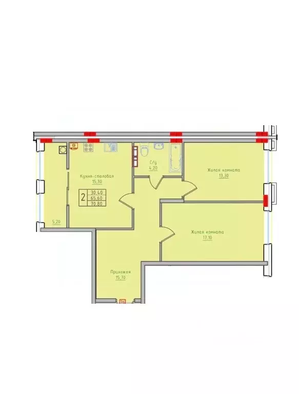 2-к кв. Ставропольский край, Невинномысск ул. Имени Героя России ... - Фото 1