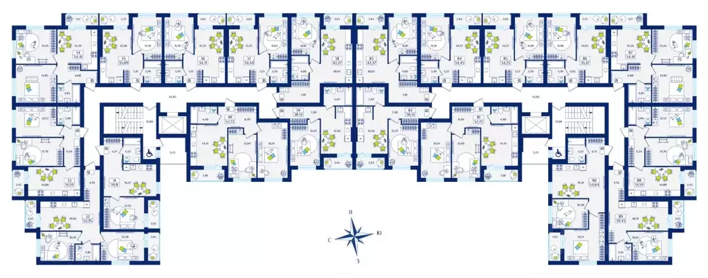 2-к кв. Калининградская область, Зеленоградск  (54.64 м) - Фото 2