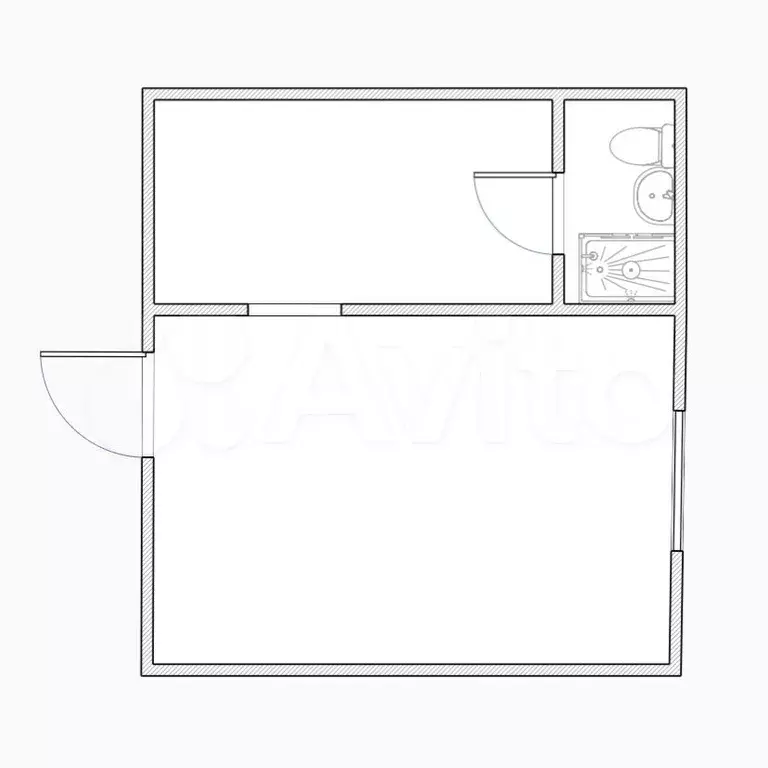 Апартаменты-студия, 17,8 м, 1/5 эт. - Фото 0