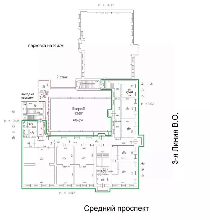 Офис в Санкт-Петербург просп. Средний Васильевского острова, 34 (510 ... - Фото 2