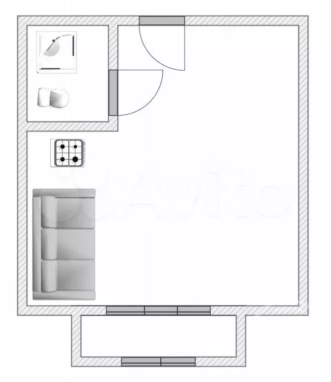 Квартира-студия, 20 м, 11/15 эт. - Фото 0