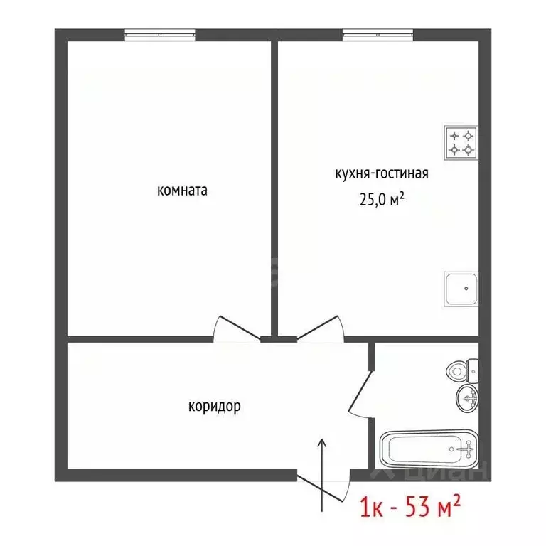 1-к кв. Свердловская область, Екатеринбург бул. Владимира Белоглазова, ... - Фото 2