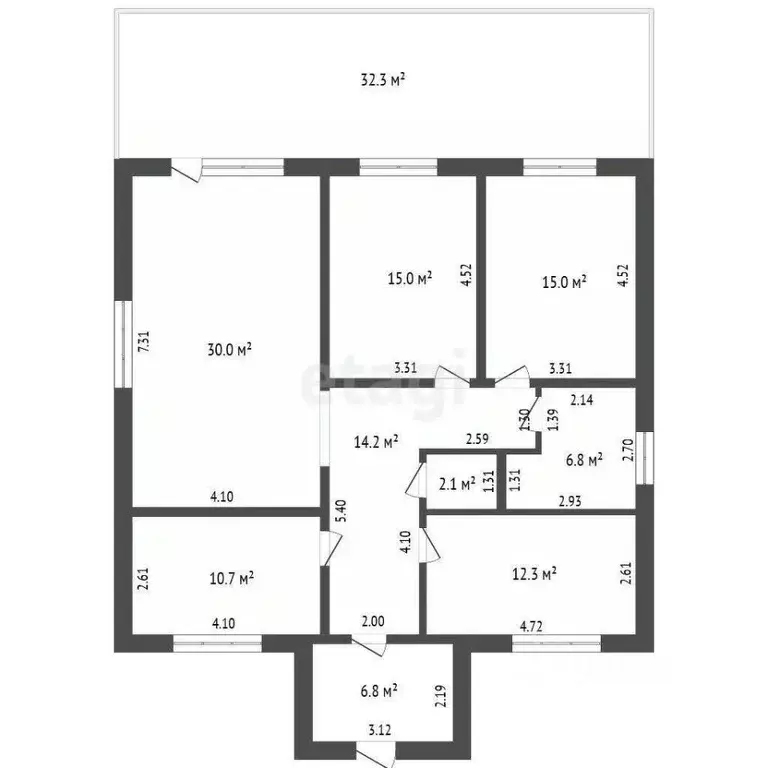 Дом в Крым, Сакский район, Новофедоровка пгт ул. Десантная (450 м) - Фото 1