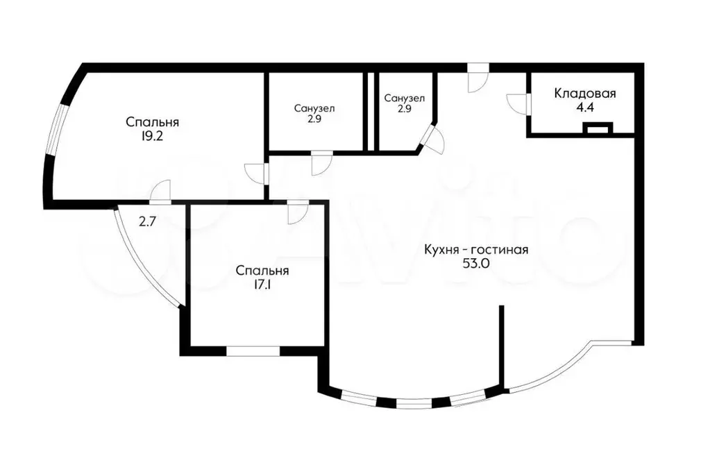 3-к. квартира, 120 м, 19/21 эт. - Фото 0