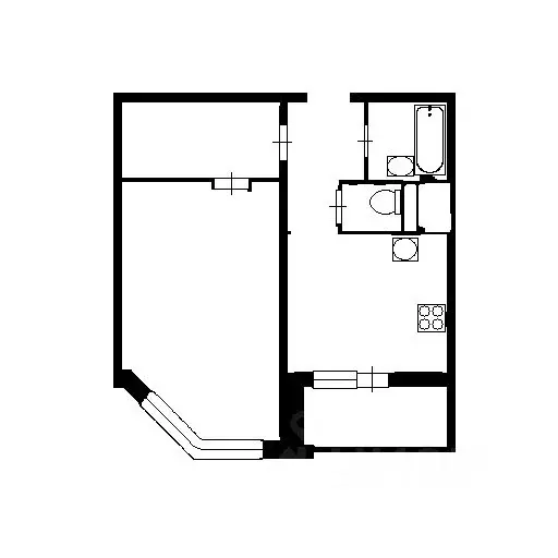 1-к кв. Москва Мироновская ул., 46к1 (42.2 м) - Фото 2