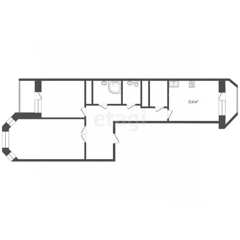 2-к кв. Московская область, Балашиха городской округ, д. Федурново ул. ... - Фото 2