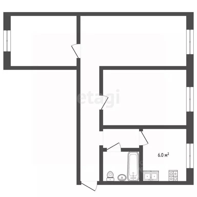 3-к кв. Московская область, Воскресенск городской округ, с. Ашитково ... - Фото 2