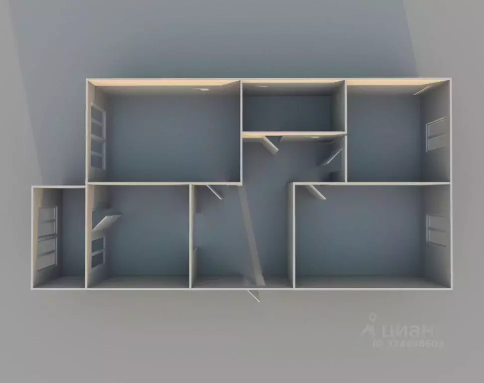 3-к кв. Курганская область, Курган Заозерный жилрайон, 1-й мкр, 27 ... - Фото 2