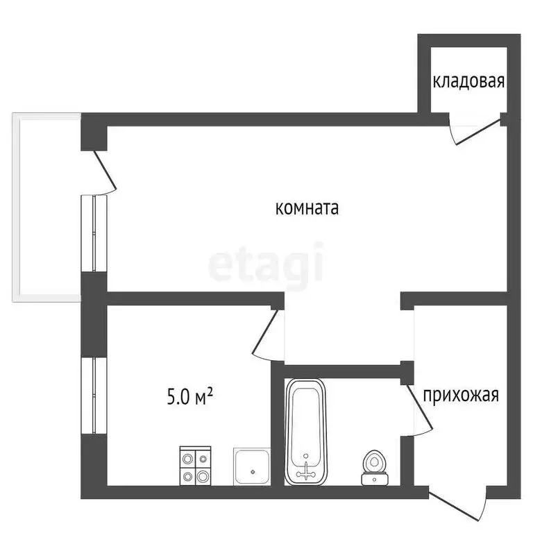1-комнатная квартира: Муром, Московская улица, 108 (30.7 м) - Фото 0