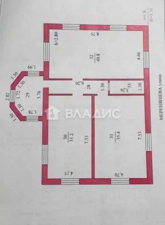 Дом в Пензенская область, Пенза ул. Мереняшева, 2А (250 м) - Фото 1