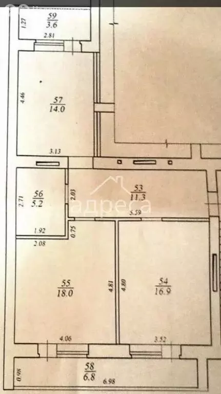 2-комнатная квартира: Самара, Казачья улица, 2 (68 м) - Фото 1