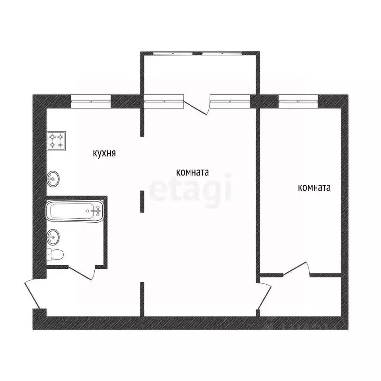 2-к кв. Ярославская область, Ярославль ул. Блюхера, 33 (45.0 м) - Фото 1