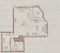 Студия Санкт-Петербург Выборгское ш., 17к4 (34.0 м) - Фото 0