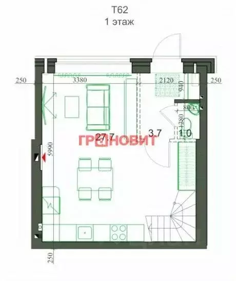 Таунхаус в Новосибирская область, Новосибирский район, Мичуринский ... - Фото 1