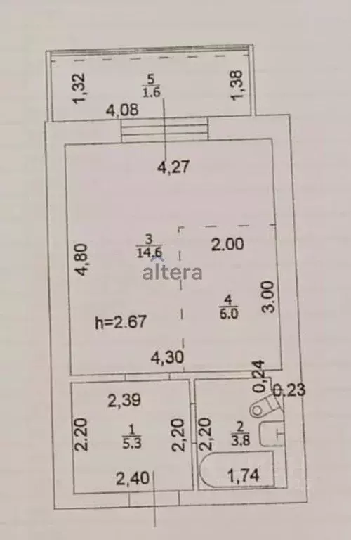 Студия Татарстан, Казань ул. Удивительная, 9 (31.3 м) - Фото 2