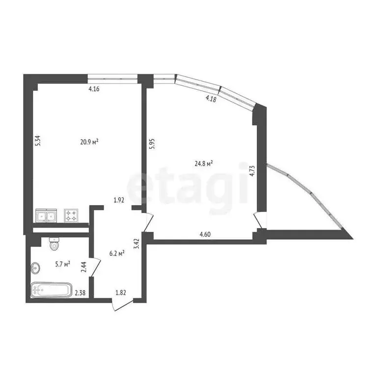 3-комнатная квартира: Массандра, Южнобережное шоссе, 1А (60 м) - Фото 0