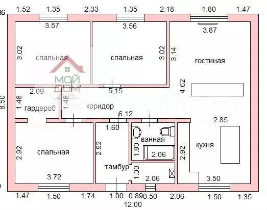 Дом 105 м на участке 3,3 сот. - Фото 0