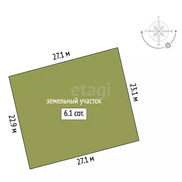 Участок в Калиновское сельское поселение, урочище Насыр (6.13 м) - Фото 1