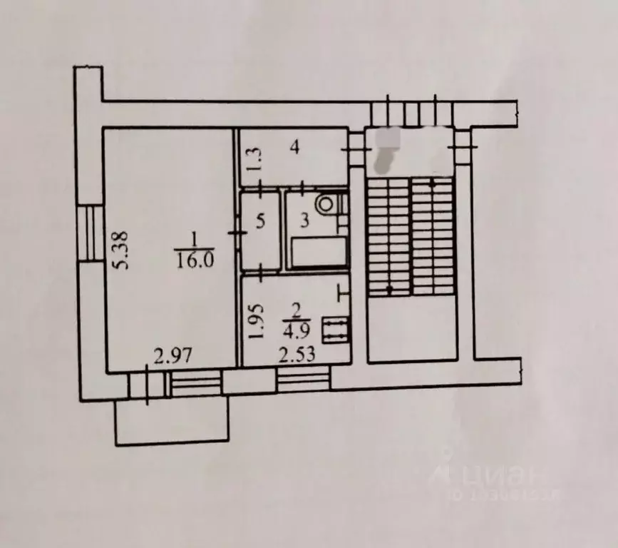 1-к кв. Калужская область, Калуга ул. Кирова, 57В (28.7 м) - Фото 2