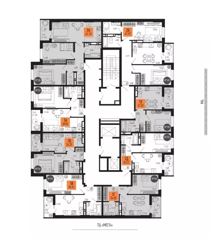 1-к кв. Ростовская область, Аксай  (34.55 м) - Фото 2