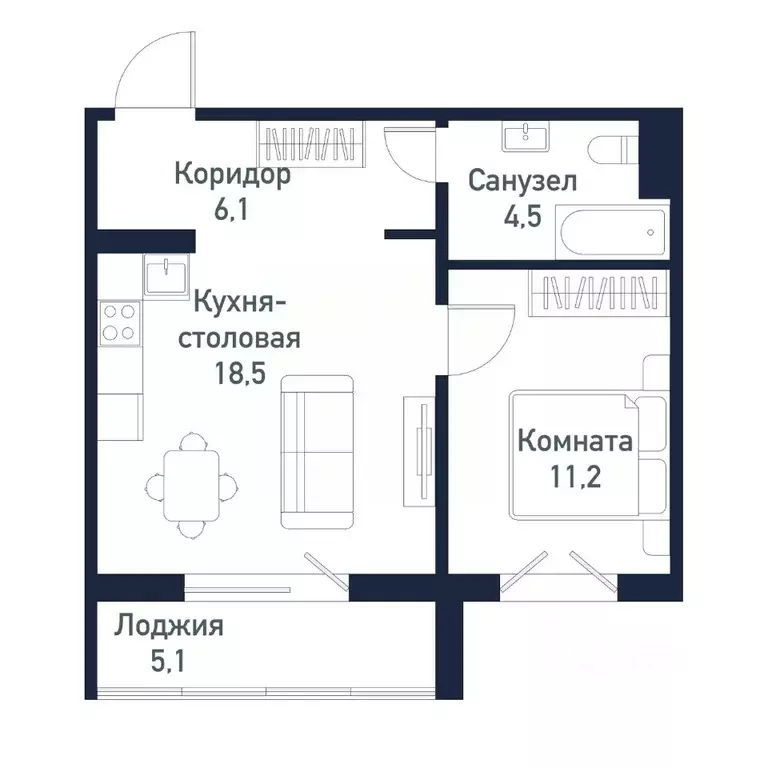 1-к кв. Челябинская область, Челябинск пос. Пригородный, ул. Ласковая, ... - Фото 0