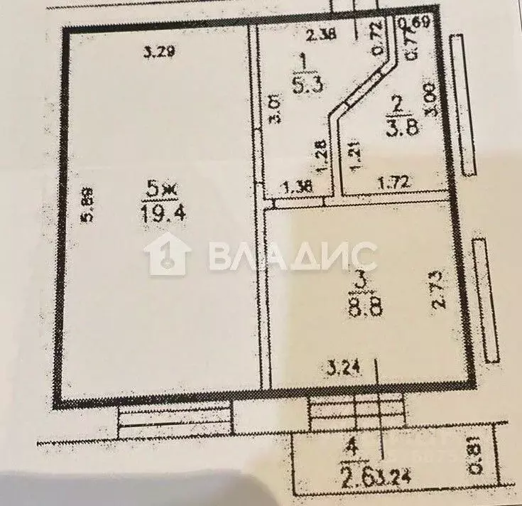 1-к кв. Калининградская область, Зеленоградск ул. Приморская, 21 (40.0 ... - Фото 2
