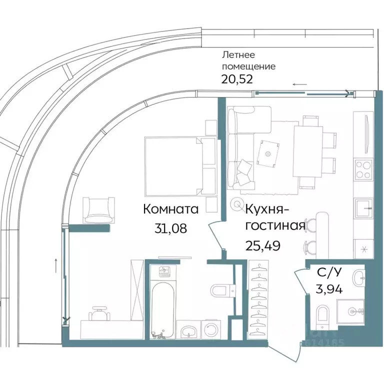 2-к кв. Крым, Саки ул. Морская (81.03 м) - Фото 0