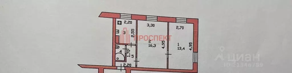 2-к кв. Пензенская область, Пенза ул. Чаадаева, 34А (39.5 м) - Фото 1