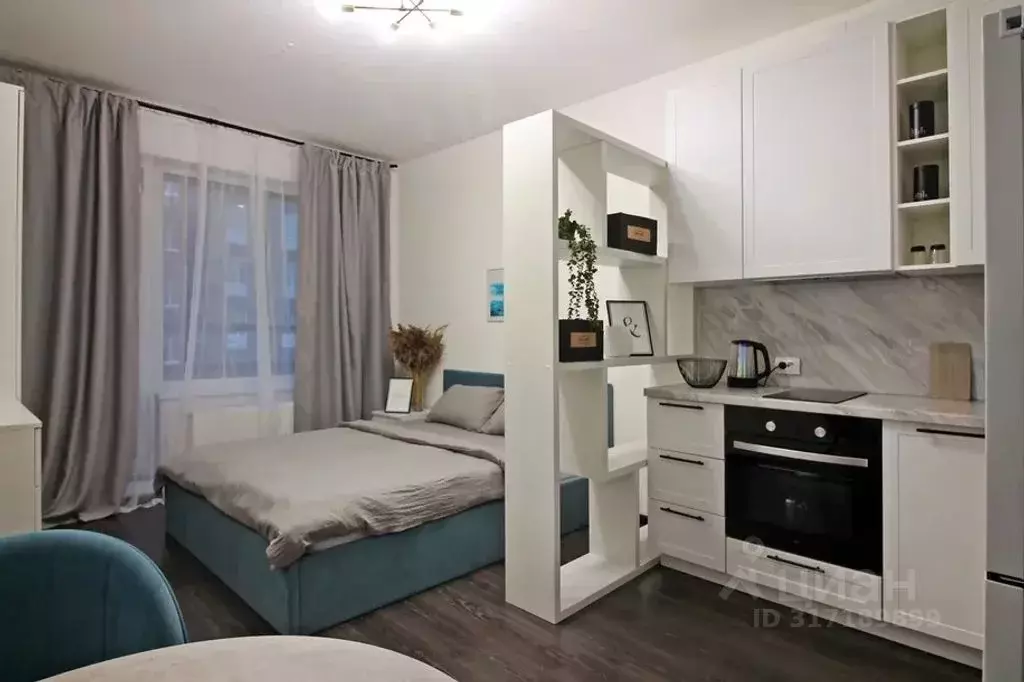 Студия Санкт-Петербург ул. Меридианная, 6к2 (25.0 м) - Фото 0