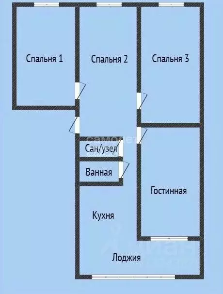 4-к кв. Дагестан, Кизилюрт ул. Гагарина, 76 (82.0 м) - Фото 2