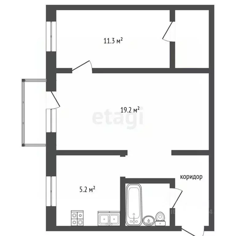 2-к кв. Вологодская область, Череповец ул. Ленина, 103 (45.8 м) - Фото 2