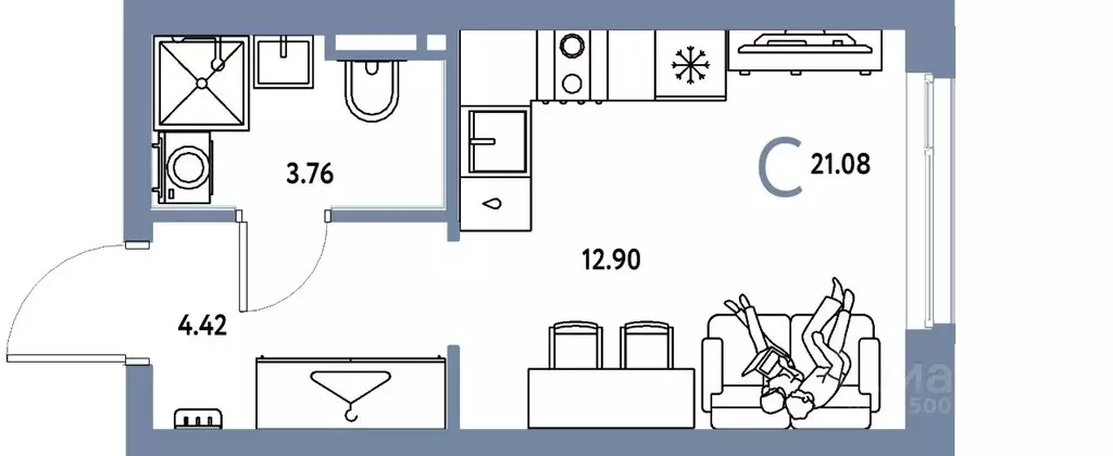 Студия Свердловская область, Екатеринбург муниципальное образование, ... - Фото 1