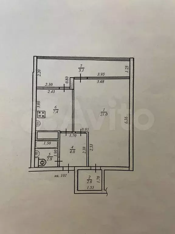 2-к. квартира, 50 м, 9/14 эт. - Фото 0