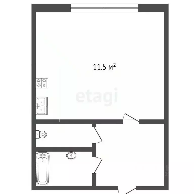Комната Белгородская область, Белгород ул. Щорса, 30 (11.6 м) - Фото 2